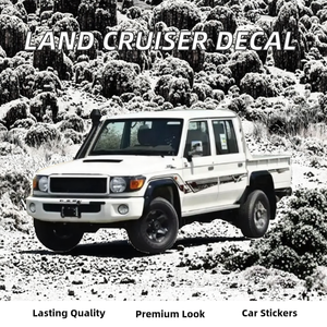 Accesorios para Autos YBJ, Adhesivo para Carrocería Land Cruiser LC76 FJ79 2007-2021 2024-2027, Vinilo de <span class=keywords><strong>4</strong></span> <span class=keywords><strong>Mil</strong></span> de Grosor, Garantía de 6 Meses, Franjas para Puertas - Product Image 2