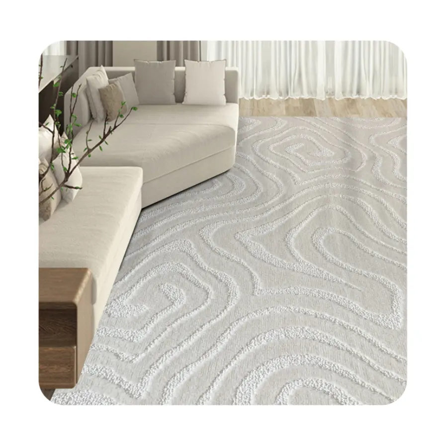 Customized Design By The Factory Luxurious Living Room Corridor Bedroom Wall To Wall Home Decoration Velvet Carpet Ceramic Tile