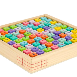 Jeu de société Sudoku Puzzles en bois avec tiroir (coloré)-Math Brain Teaser Toys Jeu de bureau éducatif - Product Image 1