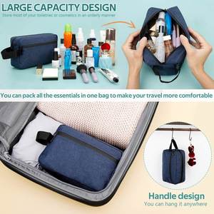 Travel <b>Toiletry</b> <b>Bag</b> Waterresistant Shaving <b>Bag</b> Foldable Storage <b>Bags</b> for <b>Toiletries</b> Accessories - Product Image 3