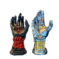 Ornamen Tangan Mekanik Plastik Cyberpunk Asura Mini, Penyangga Controller Game, Cincin Penahan, Properti Foto 24cm Kreatif