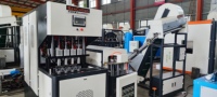 Máquina de Moldeo por Soplado y Estirado Semiautomática de Dos Etapas para Fabricación de Envases PET, Máquina de Soplado de Botellas de Plástico para Bebidas