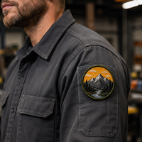 Patch brodé auto-agrippant pour équipement de plein air, badge tactique pour sac à dos, fabricant en gros