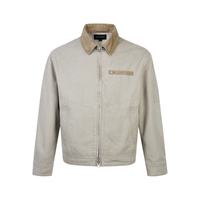 Veste en coton vintage épaisse sur mesure, coupe ample, col rabattu, style streetwear américain, veste décontractée, fabricant OEM