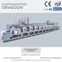 Nouvelle machine d'impression flexographique à découpe de papier, d'étiquettes et de stickers, entièrement automatique, haute précision, 320 mm, contrôle PLC, couleurs, séchage UV