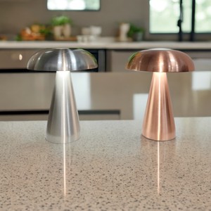 Lampe de table sans fil Hotsale en métal doré nordique, forme champignon, avec contrôle tactile et 3 couleurs de lumière, pour décoration moderne de la maison - Product Image 6