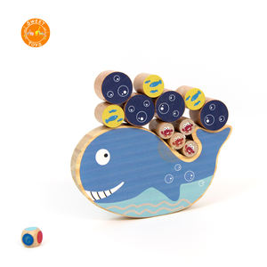 Riconoscimento della forma di legno giocattoli educativi in stile balena marina per bambini della prima <span class=keywords><strong>infanzia</strong></span> - Product Image 2