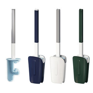 <span class=keywords><strong>Brosse</strong></span> de <span class=keywords><strong>toilette</strong></span> en forme de <span class=keywords><strong>cactus</strong></span> GU, en plastique et silicone, pour le nettoyage de la salle de bain, sans angle mort, avec support - Product Image 1