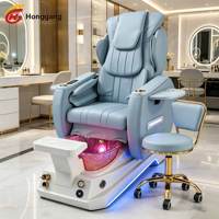 Fauteuil de pédicure électrique avec massage automatique et pompe de drainage pour salon de beauté de luxe