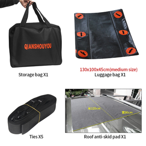 Sac de transport de toit de voiture étanche 580L (20 pieds cubes) en PVC pour voyage en voiture, <span class=keywords><strong>camping</strong></span>, SUV, fourgonnette, attelage de <span class=keywords><strong>remorque</strong></span> - Product Image 5