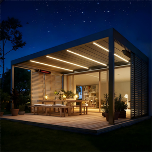 Pergola Gazebo Moderne en Aluminium à Prix d'Usine, Toit à Lamelles Manuel, Jardin Extérieur, Patio, Cour, <span class=keywords><strong>Terrasse</strong></span>, Balcon - Product Image 4