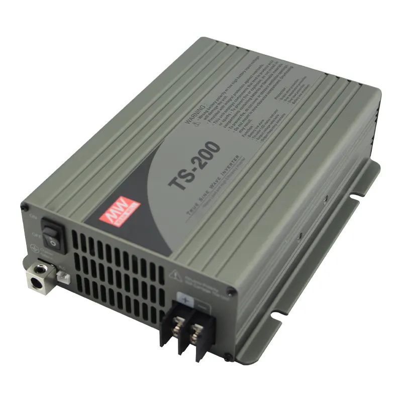 Meanwell TS-200-124A 200W 100VAC To 24VDC True Sine Wave Power Inverter