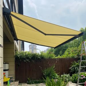 Tente d'auvent rétractable horizontale pliable en <span class=keywords><strong>toile</strong></span> étanche automatique télécommandée pour extérieur en PVC durable - Product Image 4