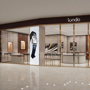 Sundo xem cửa hàng thiết kế truy cập hiện đại phong cách tối giản cửa hàng đồng hồ nội thất bán lẻ thương hiệu đồng hồ cửa hàng thiết kế - Product Image 1