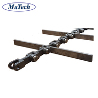 Cadena de Rodillos Transportadores Galvanizada Personalizada de Fábrica China 667 C55 C2082h Fabricación de Varias Cadenas Transportadoras Industriales