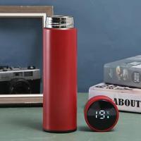 Termo Inteligente Digital de 500 ml, Botella de Agua con Pantalla LED de Temperatura, Acero Inoxidable, con Filtro para Té