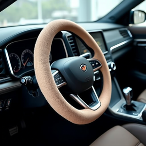Funda para Volante de Malla Beige para Protección Interior del Automóvil - Product Image 2