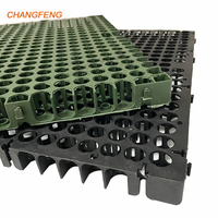 Drainage Cell Drain Board Grübchen Untergrund Untergrund Garage Boden Dach platte Hdpe Kunststoff Garten für Wand halter Grün