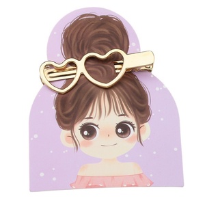 ป้ายบรรจุภัณฑ์อุปกรณ์ตกแต่งโบว์ผมขายส่ง น่ารักสำหรับเด็กผู้หญิง บรรจุภัณฑ์ DIY พิมพ์ดิจิทัล ขนาด 10.6x14 ซม. ถุง Opp แบรนด์สั่งทำได้ - Product Image 4