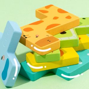 Rompecabezas de Madera Multifuncionales y Coloridos, Clasificador de Formas para el Aprendizaje Temprano, Rompecabezas de Animales y Vehículos para Niños - Product Image 5
