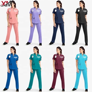 ชุดสครับคลินิกทันตกรรมชุดสครับ2024ใหม่ชุดสครับสำหรับร้านเสริมสวยชุดทางการแพทย์สำหรับโรงพยาบาลสัตว์เลี้ยง - Product Image 1