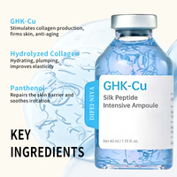 Sérum Ampoule Professionnel GHK-Cu Peptide de Cuivre Anti-Âge Raffermissant Éclaircissant Réparateur pour le Visage, Idéal pour Cliniques et Spas