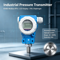 Transmetteur de pression RS485 Modbus avec écran LCD 0-100 bar en acier inoxydable pour systèmes industriels d'eau, d'huile et de gaz