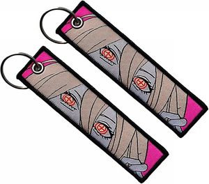 מותחן אימה סרט מפחיד תג מפתח 500 רקמת סילון רקמה ארוגים lanyard מחזיק מפתחות אופנה טבעת מפתח עבור ליל כל הקדושים - Product Image 2