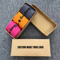 Chaussettes de sport tendance à prix abordable, chaussettes de basketball pour hommes, lot en boîte, en coton, design OEM, impression, broderie, chaussettes mi-mollet personnalisées avec logo