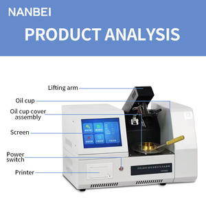 ASTM D93 tam otomatik pensky-martens kapalı fincan parlama noktası test cihazı petrol - Product Image 2