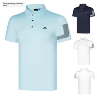 Polo de golf pour homme à manches courtes, anti-humidité, séchage rapide, respirant, léger, extensible, décontracté, pour le bureau, l'été et les activités de plein air