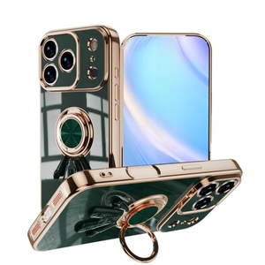 เคสโทรศัพท์เคลือบหรูหรา ลายอวกาศ พร้อมที่วางแหวน 3 มิติ สำหรับ iPhone 17 17 Air 16 15 14 13 12 11 Pro Max XS Max ป้องกันกล้อง - Product Image 6