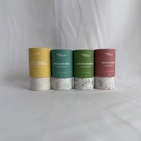 Tubes cylindriques en papier kraft réutilisables et écologiques pour l'artisanat Tube en papier naturel désodorisant bâton de déodorant push-up 50ml