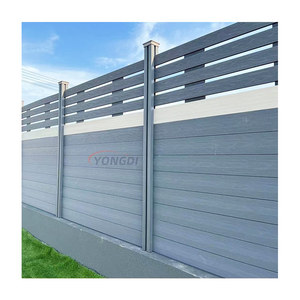 Recinzione da Giardino Esterna Bianca Francese con Pali in Metallo e <span class=keywords><strong>Cancello</strong></span> d'Ingresso in Alluminio WPC - Product Image 2