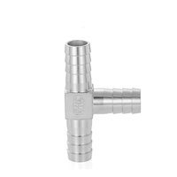 (OEM ODM) Raccord de tuyau à barbillons robuste en acier inoxydable 304, connecteur de tuyau à barbillons résistant aux UV/à la corrosion pour fluides industriels