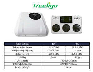 แอร์รถบรรทุก 12v 24 โวลต์ แบบติดหลังคา สำหรับ EAC002.35, EAC002.35 12v 24V ยูนิเวอร์แซล 24v โวลต์ - Product Image 4