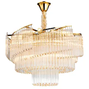 The latest glass chandelier living room golden chandelier