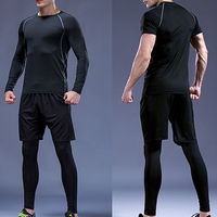 T-shirt promotionnel de gymnastique hommes femmes costumes de sport collants de compression athlétiques de course personnalisés coffret cadeau de vêtements de fitness