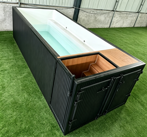 Piscina Prefabricada Modular en Contenedor de Envío Rectangular de 20 pies o 40 pies, Sobre el Suelo, para Casa o Resort - Product Image 3