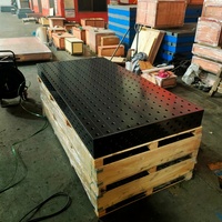 Table de soudage 3D de taille non standard, système de fixation modulaire nitruré avec trous de 28 mm, fonte, 5 tonnes, pour projets spéciaux