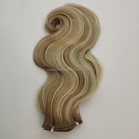 Cheveux courts couleur miel, livraison rapide, vente en gros, cheveux européens pour extensions, Yaki, fins, invisibles, double tirage