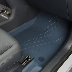 <span class=keywords><strong>Tapis</strong></span> de sol de voiture en cuir véritable bleu de luxe de haute qualité, sur mesure, vente en gros d'usine GANE, pour Galaxy E5 - Product Image 3