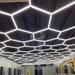 Luz LED de diseño de colmena hexagonal portátil directa de fábrica para sala de equipos de Cuidado de Automóviles y taller para iluminación de trabajo de paisaje - Product Image 1