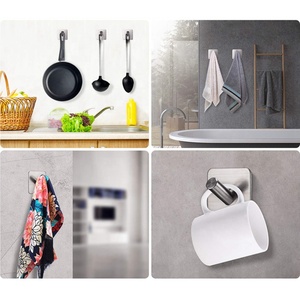 Gancio Adesivo da Parete <span class=keywords><strong>per</strong></span> Specchio, Stabile, Senza Chiodi, Impermeabile, in Acciaio Inox 304, Appendiabiti Senza Tracce <span class=keywords><strong>per</strong></span> Bagno e <span class=keywords><strong>Cucina</strong></span> - Product Image 5