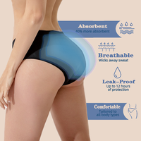 SHINBENE Menstruales Super Absorbant Étanche Période Physiologique Culotte Menstruelle Sous-Vêtements
