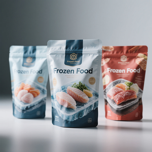 कस्टम बैग ज़िप्लॉक फूड पैकेजिंग पन्नी प्लास्टिक के साथ खड़े पाउच पैक पैकिंग - Product Image 4