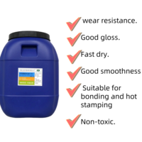 Vernis aqueux résistant à l'usure, finition haute brillance, vernis aqueux pour le revêtement des emballages en carton pliable