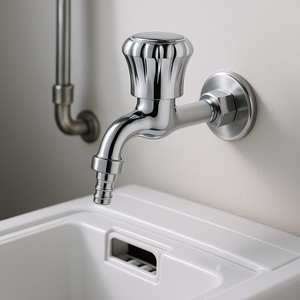 Vòi nước lạnh đơn hiện đại với tay cầm hợp kim kẽm không chạm dùng cho máy giặt và chậu rửa - Product Image 4