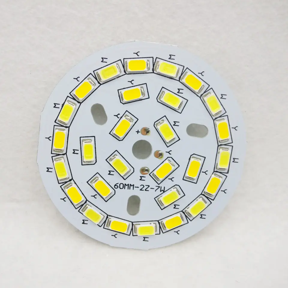 LED PCB SMD5730 sorgente di illuminazione lampada pannello tre colori dimmerabile 3/5W 7W 9W 12W 15W 18W piastra in alluminio per lampadina a led downlight di