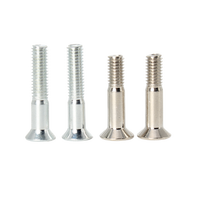 Vis de fixation dorées pour skateboard, écrous de kingpin, boulons d'axe blancs, en métal aluminium, pour double rocker adulte, portables